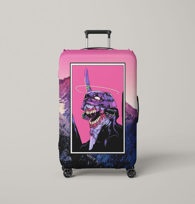 vaporwave of neon genesis evangelion Luggage Covers | Suitcase