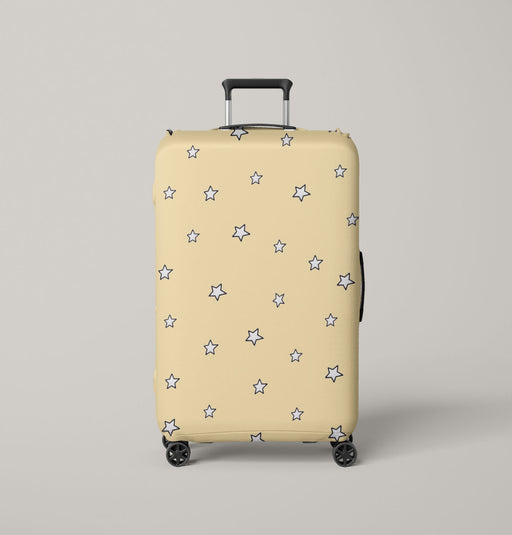 yellow stars simple theme Luggage Cover | suitcase