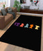 vector of futurama black Living room carpet rugs