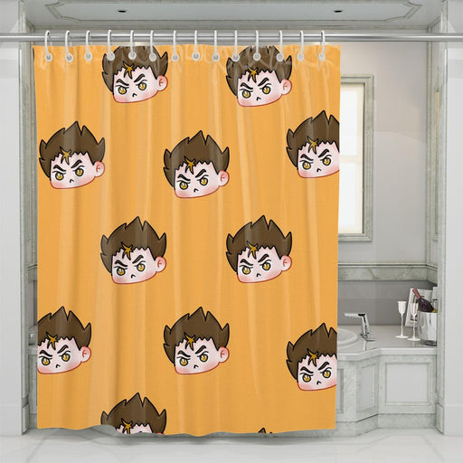 yu nishinoya player karasuno shower curtains