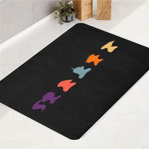 vector of futurama black bath rugs