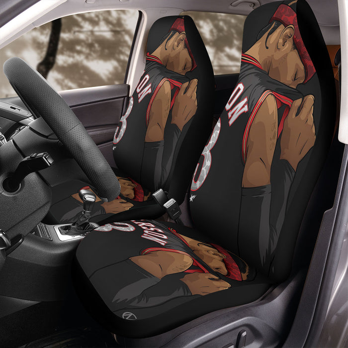 vector of iverson nba player Car Seat Covers