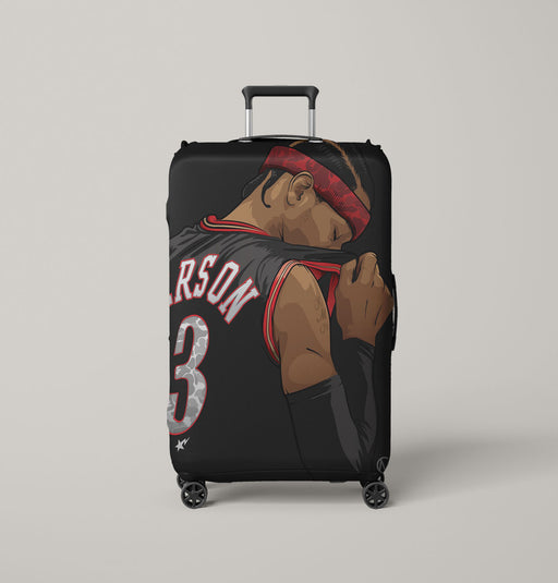 vector of iverson nba player Luggage Covers | Suitcase