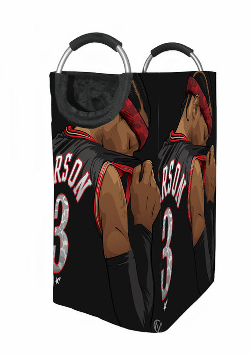 vector of iverson nba player Laundry Hamper | Laundry Basket