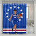 vector player of philadephia 76ers shower curtains