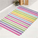 zigzag colorful straight lines bath rugs