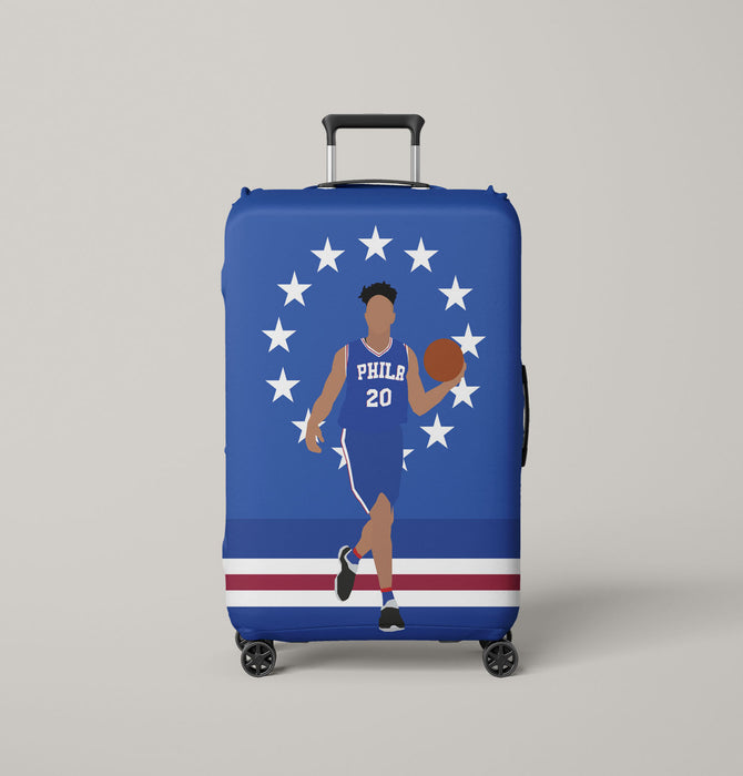 vector player of philadephia 76ers Luggage Covers | Suitcase