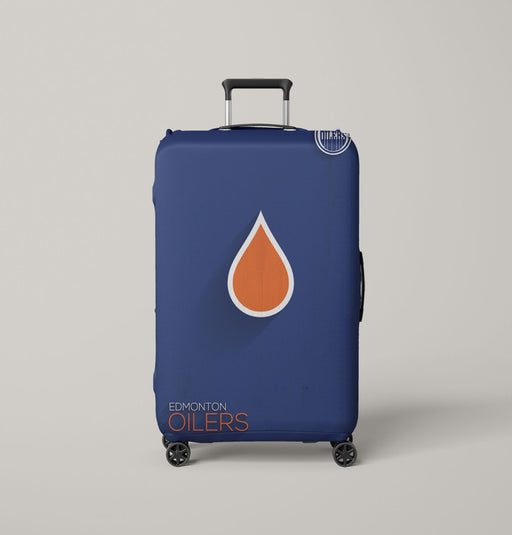 vector shadow edmonton oilers Luggage Covers | Suitcase