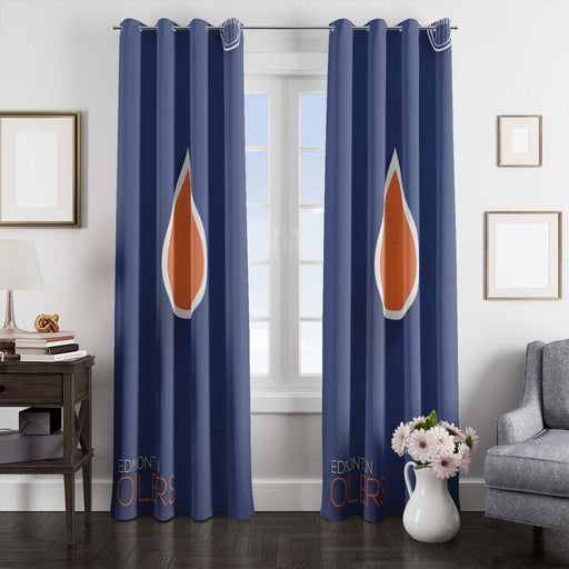 vector shadow edmonton oilers window Curtain