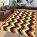 zigzag gradient lines pattern Living room carpet rugs