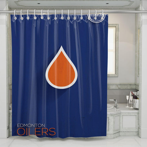 vector shadow edmonton oilers shower curtains