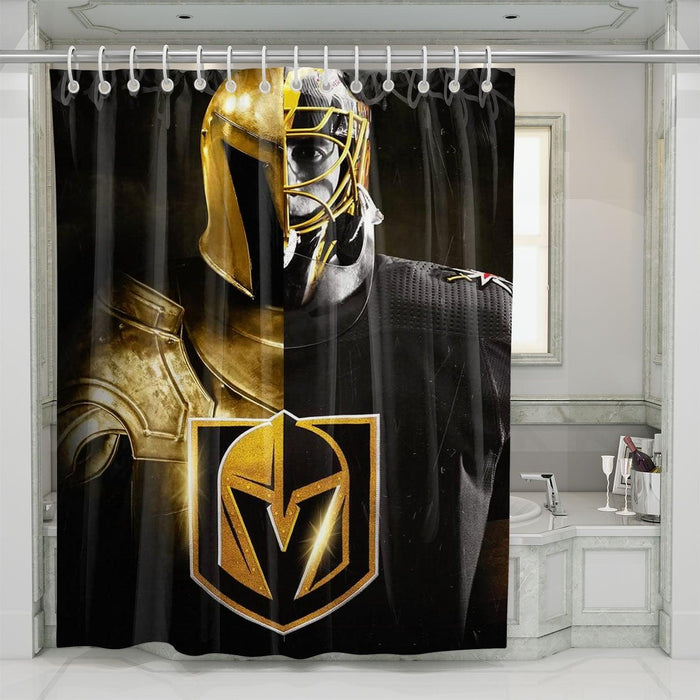 Vegas Golden Knight Hero shower curtains