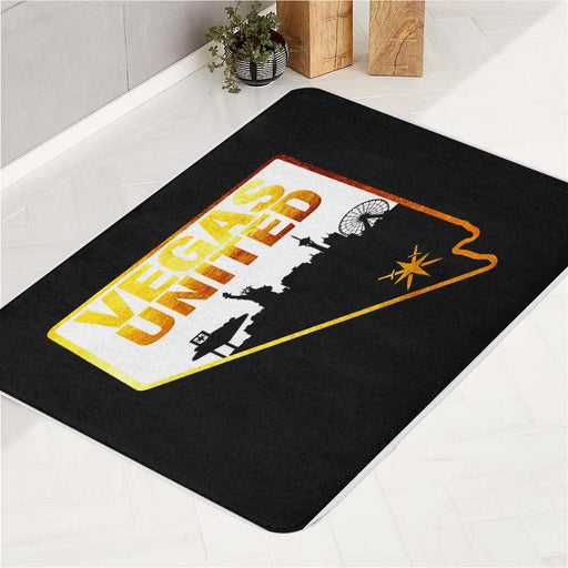 vegas united vgk for nhl bath rugs