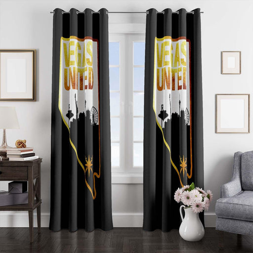 vegas united vgk for nhl window Curtain