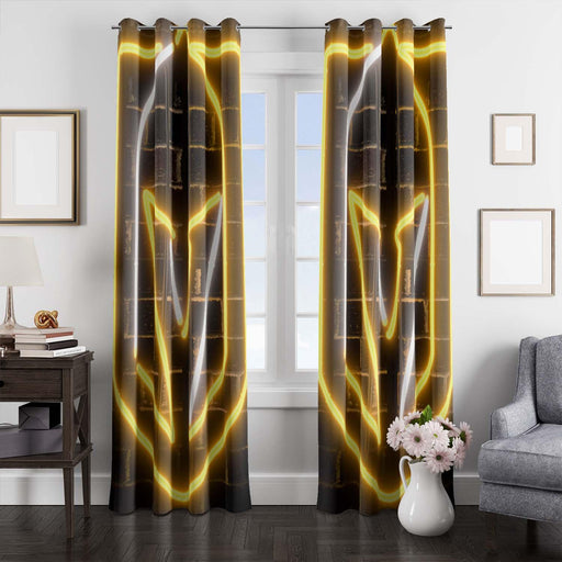 VGK Neon Logo window Curtain