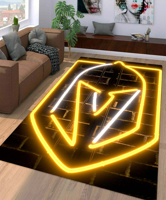 VGK Neon Logo Living room carpet rugs