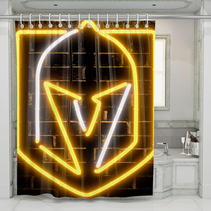 VGK Neon Logo shower curtains