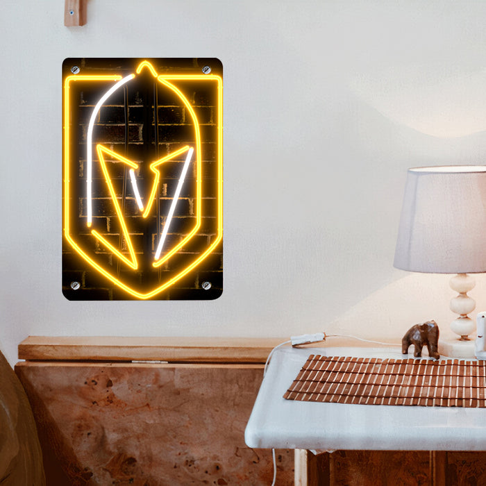 VGK Neon Logo Poster Metal print wall art