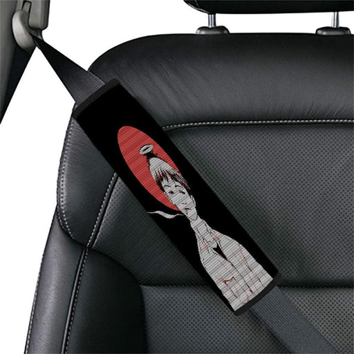 vhs look sad boy of evangelion Car seat belt cover - Grovycase