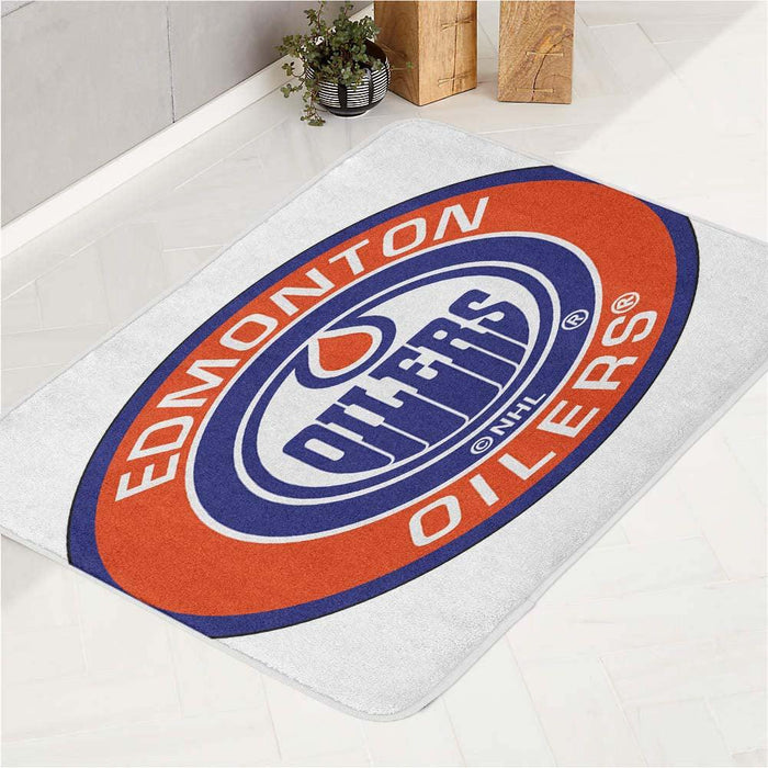 vhs of edmonton oilers nhl bath rugs