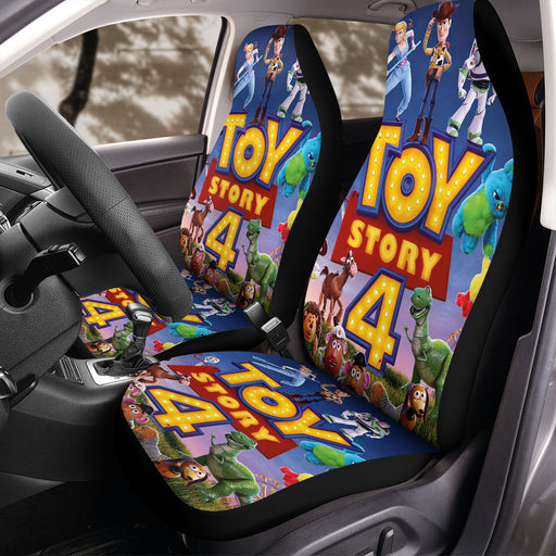 village toy story 4 pixar disney animatipb Car Seat Covers