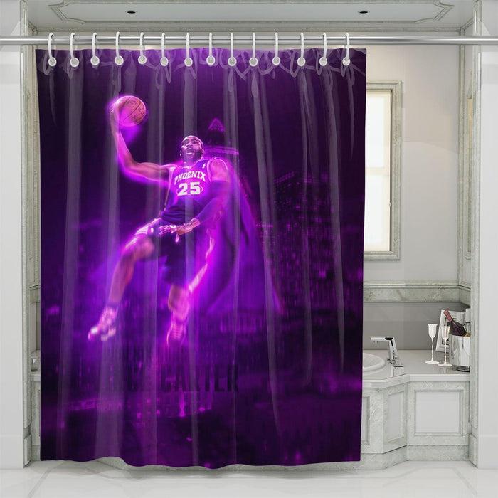 vince carter phoenix purple shower curtains