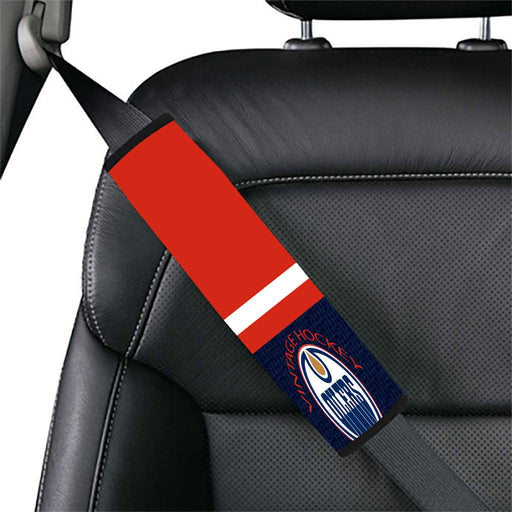 vintage hockey oilers Car seat belt cover - Grovycase