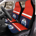 vintage hockey oilers Car Seat Covers