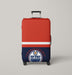 vintage hockey oilers Luggage Covers | Suitcase