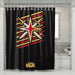 viva vgk hockey sword and stars shower curtains