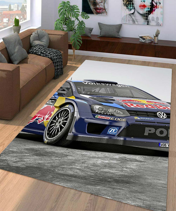 volkswagen redbull for car racing Living room carpet rugs