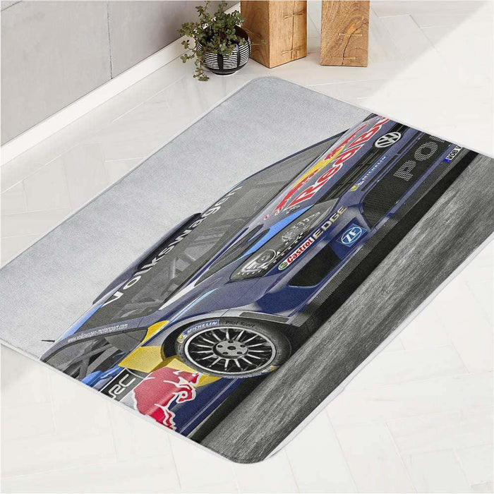 volkswagen redbull for car racing bath rugs