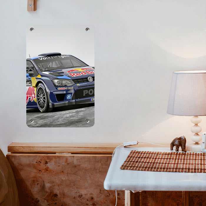 volkswagen redbull for car racing Poster Metal print wall art