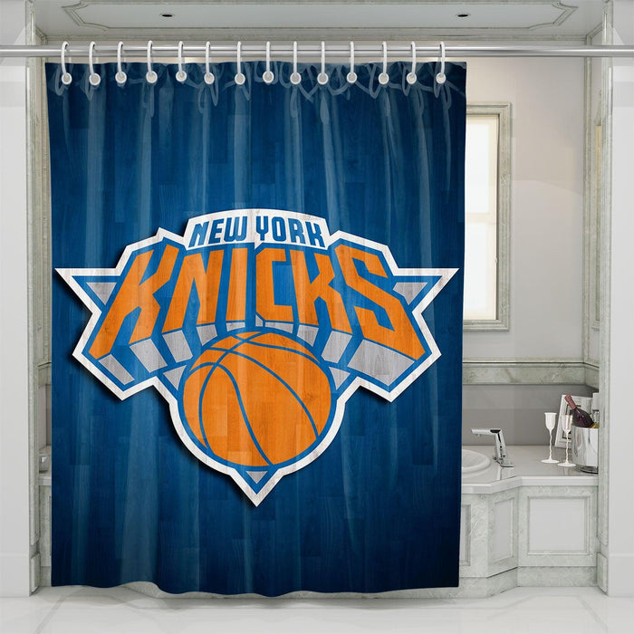 wall new york knicks basketball shower curtains