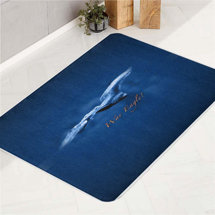 war eangle icon of team football bath rugs