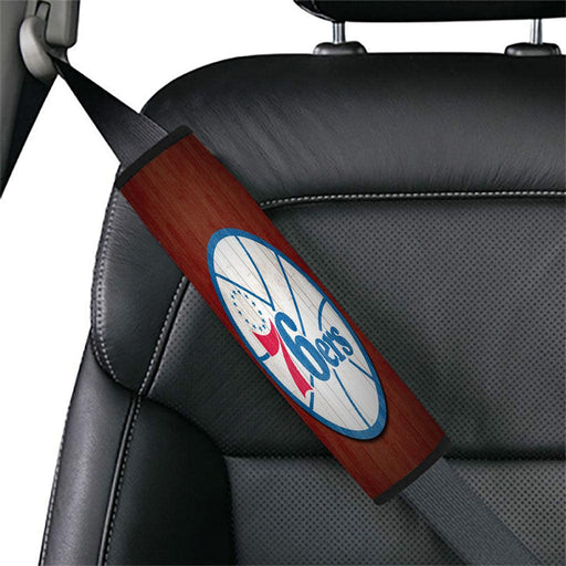 warm colour of 76ers logo Car seat belt cover - Grovycase