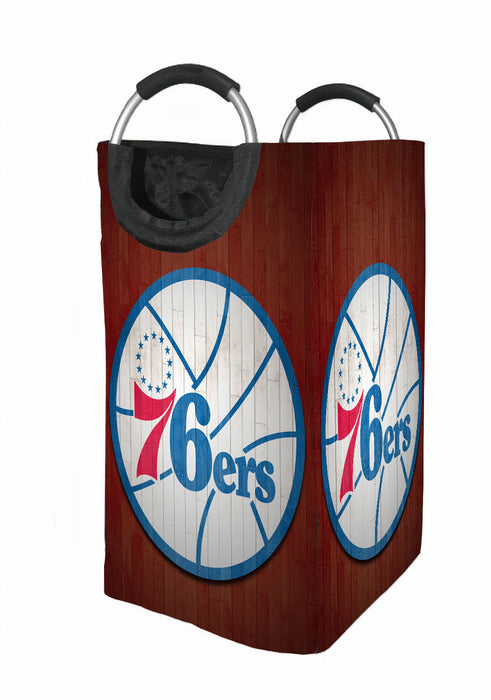 warm colour of 76ers logo Laundry Hamper | Laundry Basket