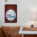 warm colour of 76ers logo Poster Metal print wall art