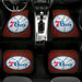 warm colour of 76ers logo Car floor mats Universal fit