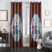 warm colour of 76ers logo window Curtain