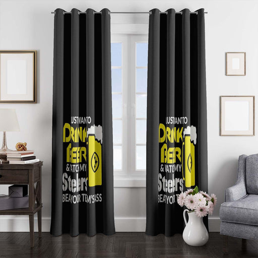 watch my steelers beat your team window Curtain