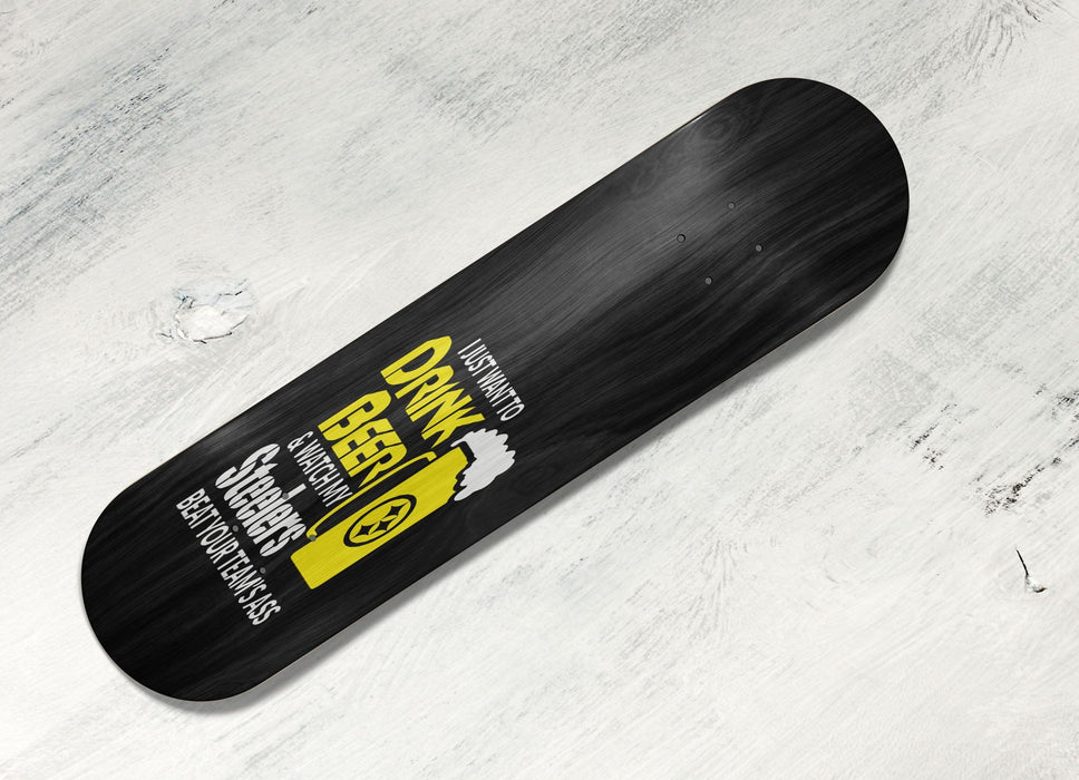 watch my steelers beat your team Skateboard decks