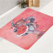 watercolor of uraraka san happy face bath rugs