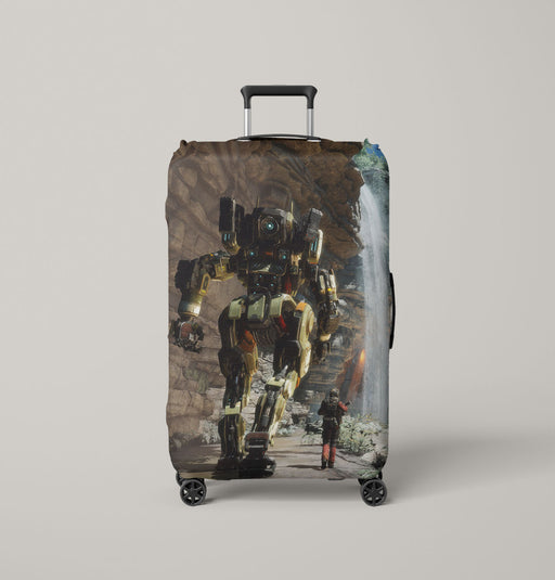 waterfall pathfinder and friend Luggage Covers | Suitcase