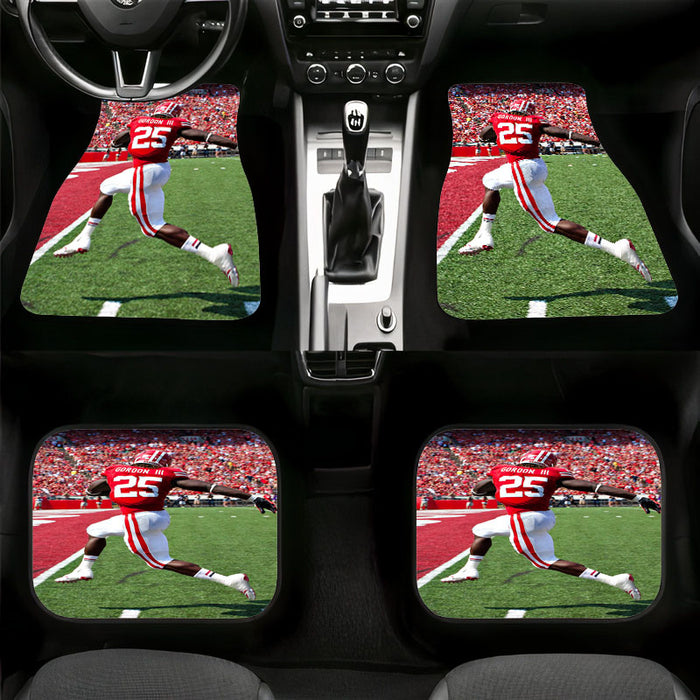 when running at match nfl Car floor mats Universal fit