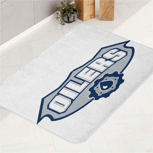 white edmonton oilers bath rugs