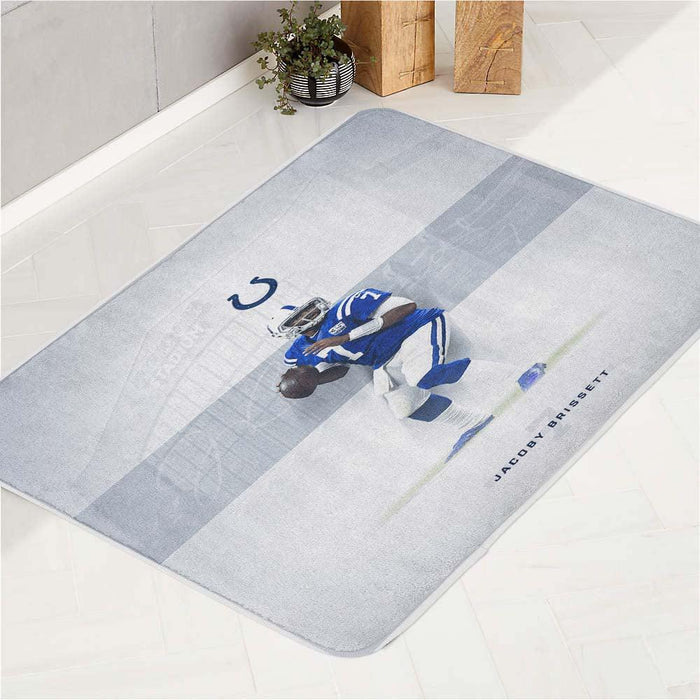 white jacoby brissett nfl player bath rugs