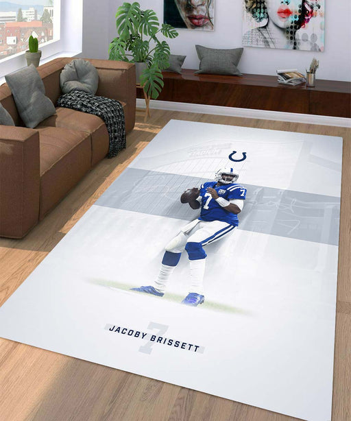 white jacoby brissett nfl player Living room carpet rugs