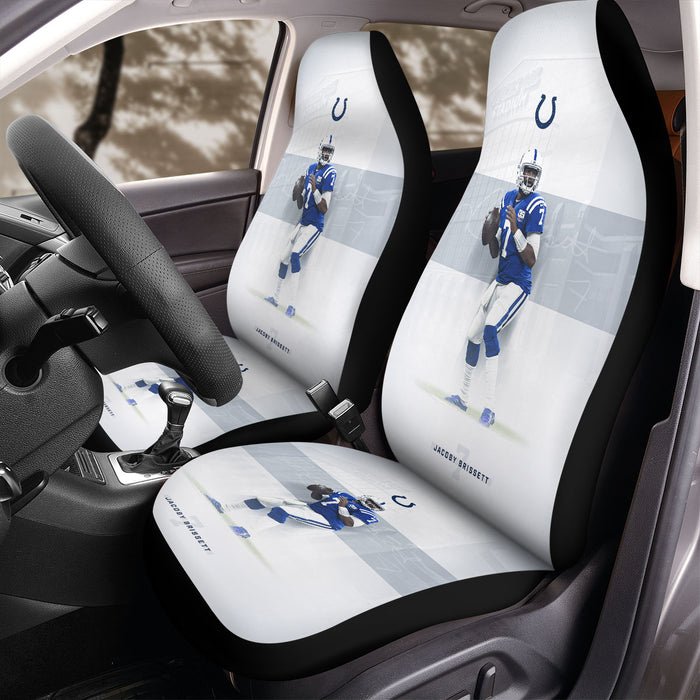 white jacoby brissett nfl player Car Seat Covers