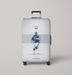 white jacoby brissett nfl player Luggage Covers | Suitcase